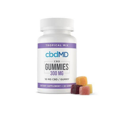 cbdMD 300mg CBD Gummies - 30 pack (10mg CBD Per Gummy) - Hemprove UK