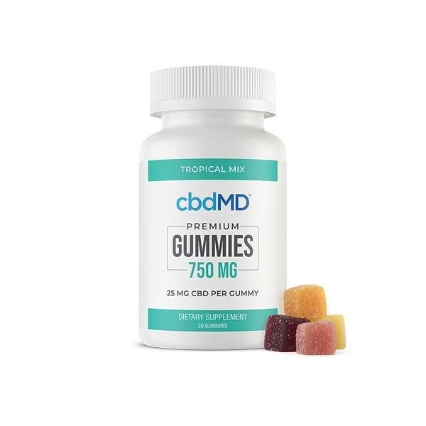 cbdMD 750mg CBD Gummies - 30 pack (25mg CBD per Gummy) - Hemprove UK