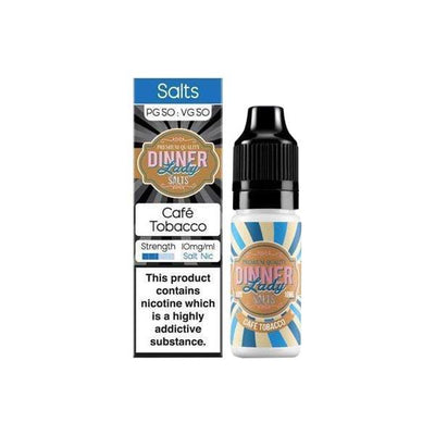 Dinner Lady Vaping Products 10mg Dinner Lady Flavoured Nic Salt 10ml (50PG/50VG)