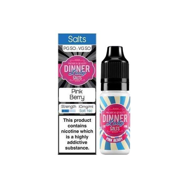 Dinner Lady Vaping Products Pink Berry 10mg Dinner Lady Flavoured Nic Salt 10ml (50PG/50VG)