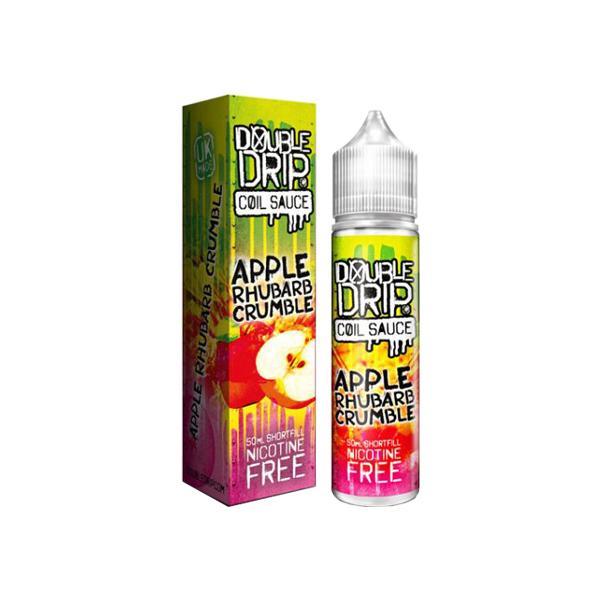 Double Drip Vaping Products Apple Rhubarb Crumble 0mg Double Drip Shortfill 50ml (80VG/20PG)
