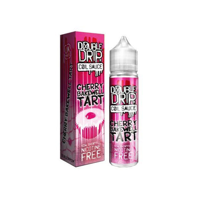 Double Drip Vaping Products Cherry Bakewell Tart 0mg Double Drip Shortfill 50ml (80VG/20PG)