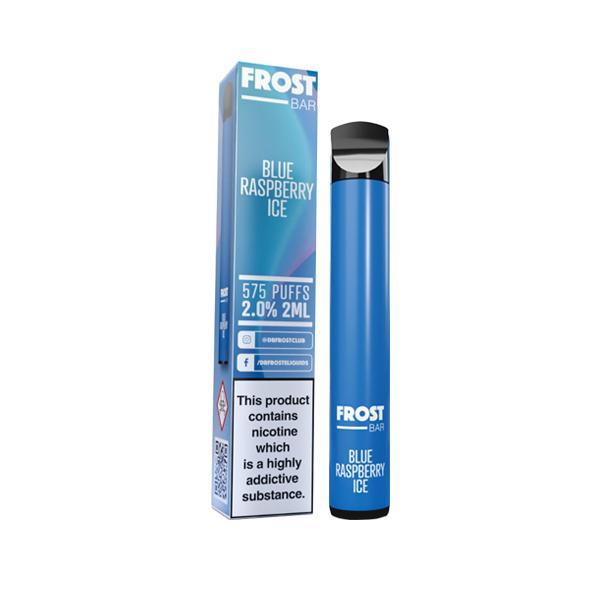 DR Frost Vaping Products Blue Raspberry Ice 20mg Frost Bar Disposable Vape Kit 575 Puffs