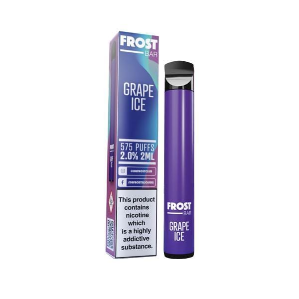 DR Frost Vaping Products Grape Ice 20mg Frost Bar Disposable Vape Kit 575 Puffs