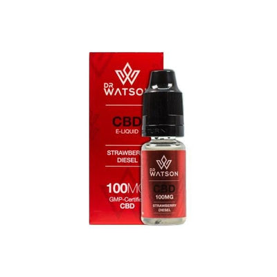 Dr Watson CBD Products Strawberry Diesel Dr Watson 100mg CBD Vaping Liquid 10ml