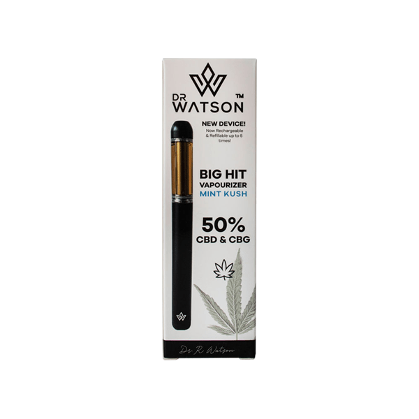 Dr Watson CBD Products Dr Watson Big Hit 500mg Full Spectrum CBD & CBG Vapourizer Pen