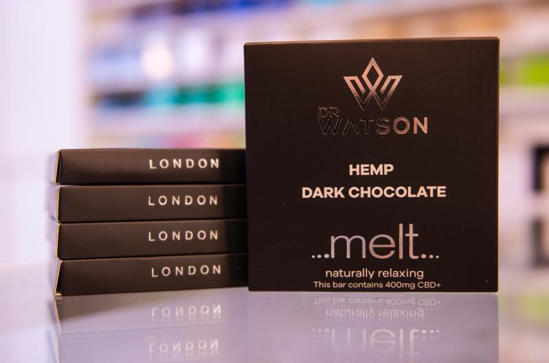 Dr Watson Melt 400mg CBD Dark Chocolate - Hemprove UK