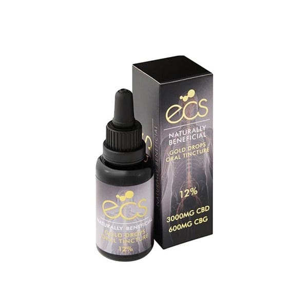 ECS CBD Products ECS Gold Drops 12% 3000mg CBD Oil 30ML