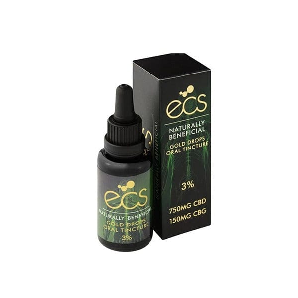 ECS CBD Products ECS Gold Drops 3% 750mg CBD Oil 30ML