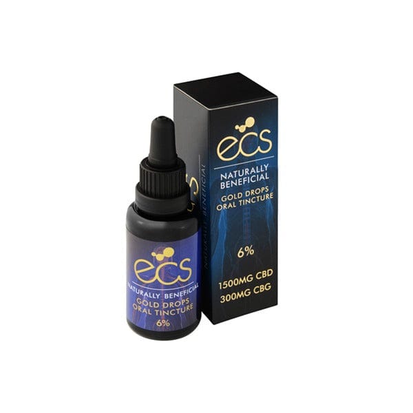 ECS CBD Products ECS Gold Drops 6% 1500mg CBD Oil 30ML