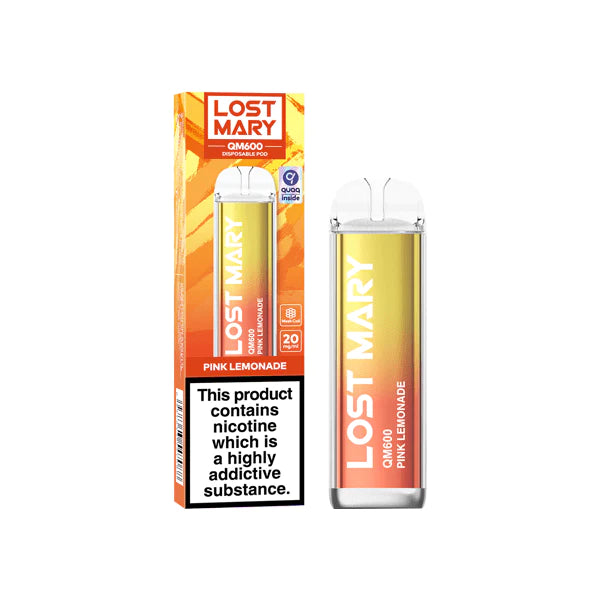 ELF Bar Vaping Products 20mg ELF Bar Lost Mary QM600 Disposable Vape Device 600 Puffs