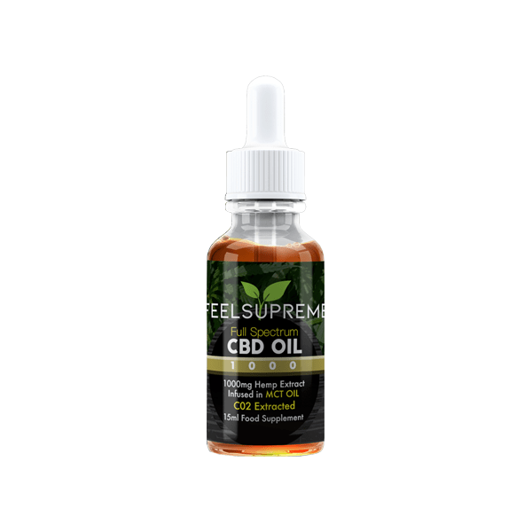 Feel Supreme CBD Products Feel Supreme 1000mg Full Spectrum CBD In MCT Oil - 15ml