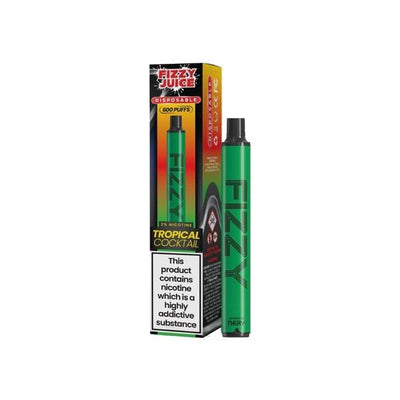 Fizzy Juice Vaping Products Tropical Cocktail 20mg Fizzy Juice Disposable Vape Pod 600 Puffs
