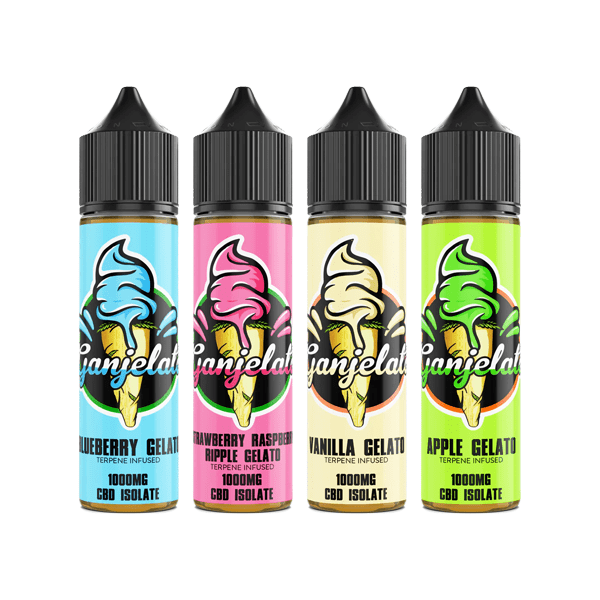 Ganjelato CBD Products Ganjelato 1000mg CBD Isolate E-liquid 50ml (50VG/50PG)