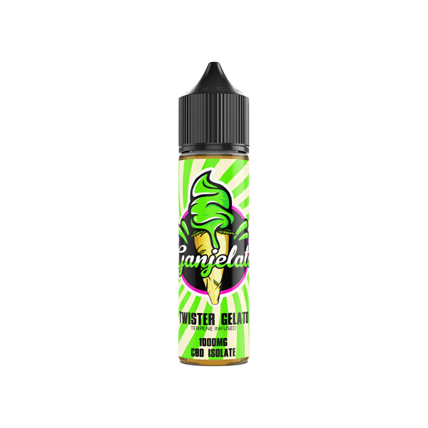 Ganjelato CBD Products Ganjelato 1000mg CBD Isolate E-liquid 50ml (50VG/50PG)