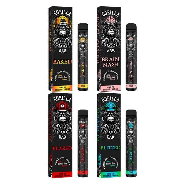 Gorilla Gloop CBD Products Gorilla Gloop Bar 120mg CBD Disposable Vape Device 600 Puffs