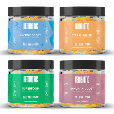 Hembiotic CBD Products Hembiotic 2750mg Bulk CBD Gummy Bears - 550g