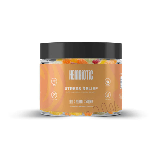 Hembiotic CBD Products Hembiotic 500mg CBD Gummy Bears - 100g