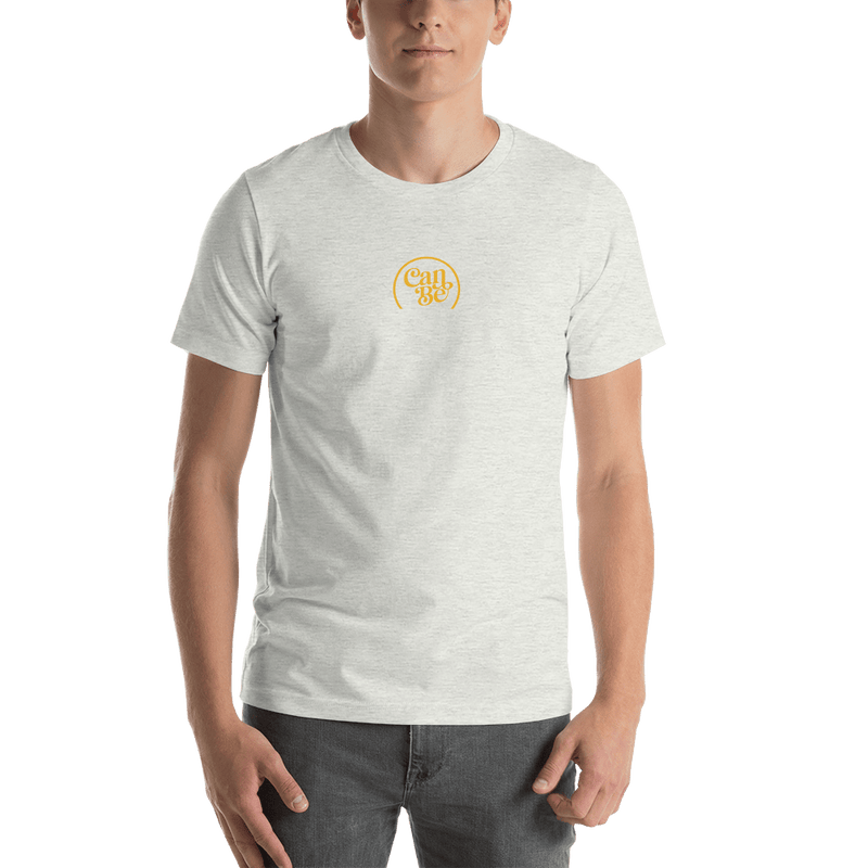 Hemprove UK Ash / S Unisex CanBe CBD Centre Crest t-shirt