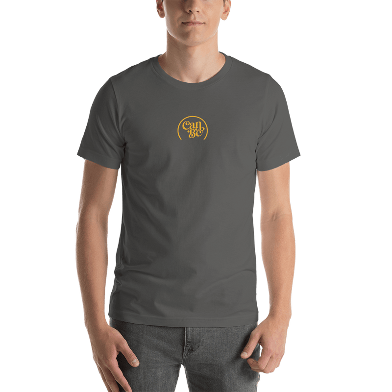 Hemprove UK Asphalt / S CanBe CBD Centre Crest t-shirt - Unisex