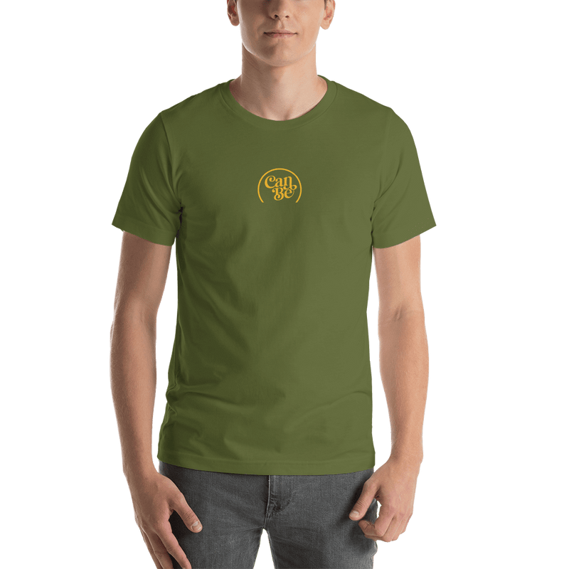 Hemprove UK Olive / S Unisex CanBe CBD Centre Crest t-shirt