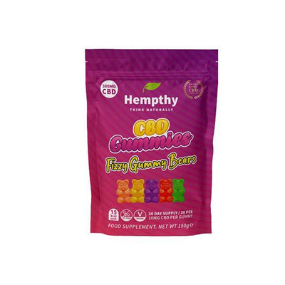 Hempthy CBD Products Fizzy Gummy Bears Hempthy 300mg CBD Gummies