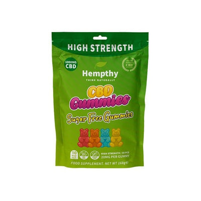 Hempthy CBD Products Hempthy 1000mg CBD Sugar Free Gummies