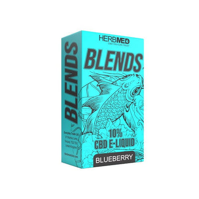 Herbmed CBD Products Blueberry Herbmed CBD 1000mg CBD Vaping Liquid 10ml (80PG/20VG)