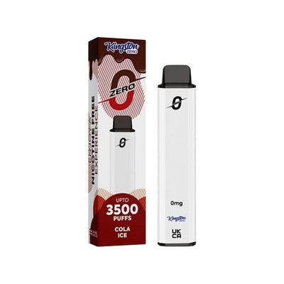Kingston Vaping Products Cola Ice 0mg Kingston Zero Disposable Vape Device 3500 Puffs