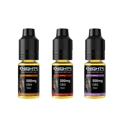 Knights CBD CBD Products Knights CBD 500mg CBG Isolate E-liquid 10ml (70PG/30VG)