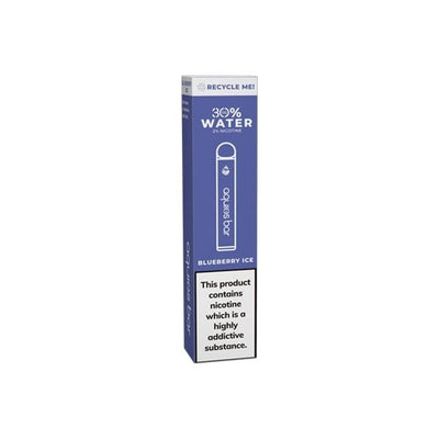 LocoSoco Vaping Products Blueberry Ice 20mg Aquios Bar Water Based Disposable Vaping Device 600 Puffs