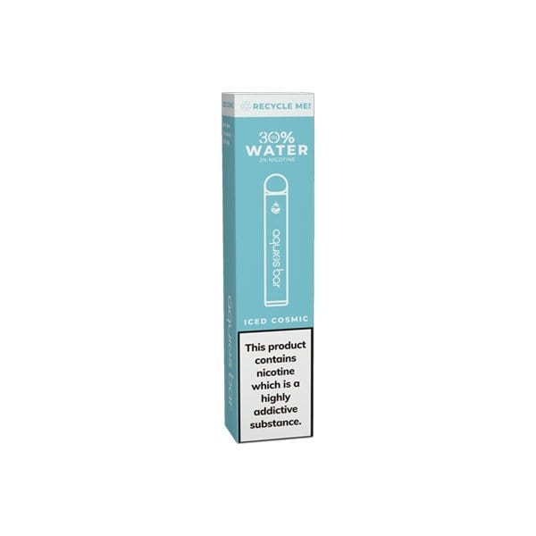 LocoSoco Vaping Products Iced Cosmic 20mg Aquios Bar Water Based Disposable Vaping Device 600 Puffs