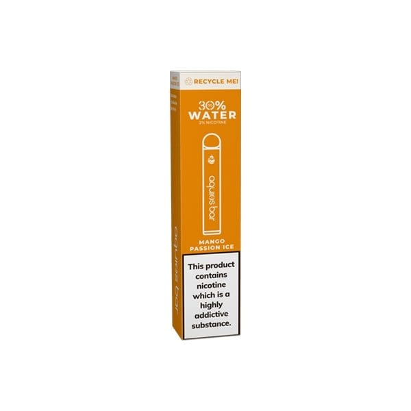 LocoSoco Vaping Products Mango Passion Ice 20mg Aquios Bar Water Based Disposable Vaping Device 600 Puffs