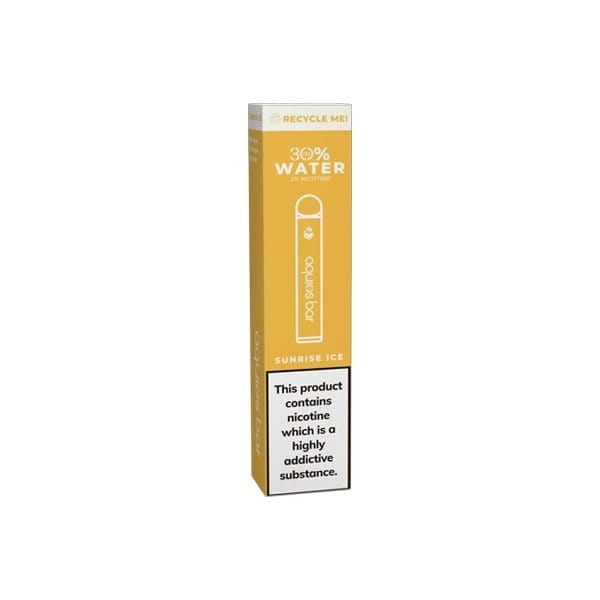 LocoSoco Vaping Products Sunrise Ice 20mg Aquios Bar Water Based Disposable Vaping Device 600 Puffs