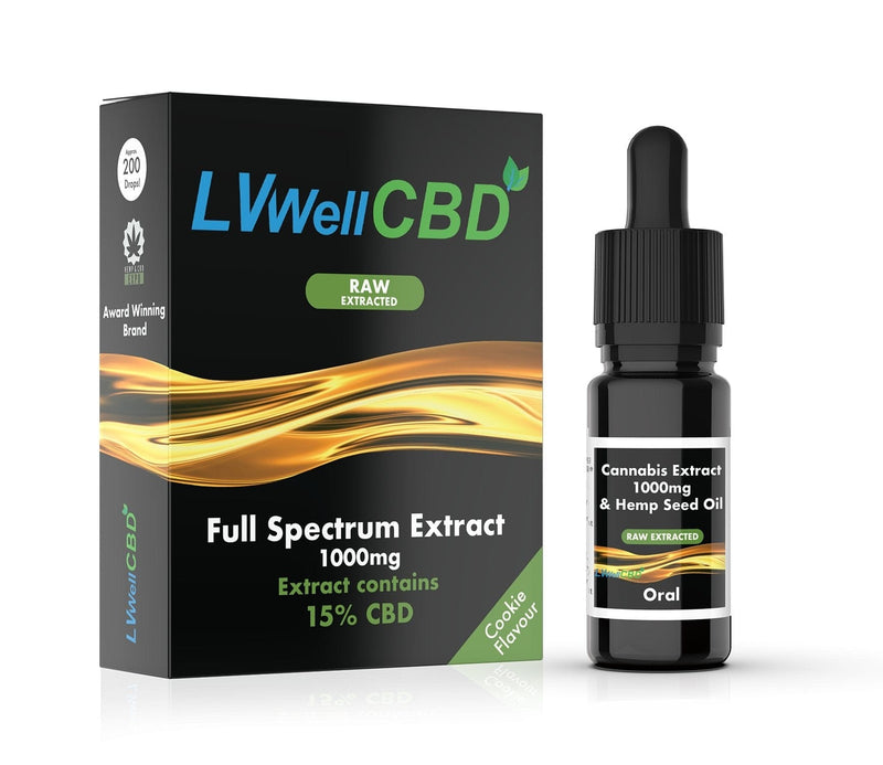 LVWell CBD CBD Products LVWell CBD 1000mg Raw Cannabis Oil 10ml