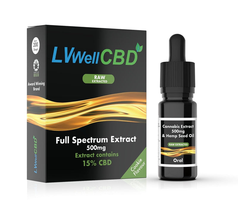LVWell CBD CBD Products LVWell CBD 500mg Raw Cannabis Oil 10ml