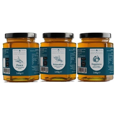 Moods and Bears 1000mg CBD Natural Pure Honey 340g - Hemprove UK