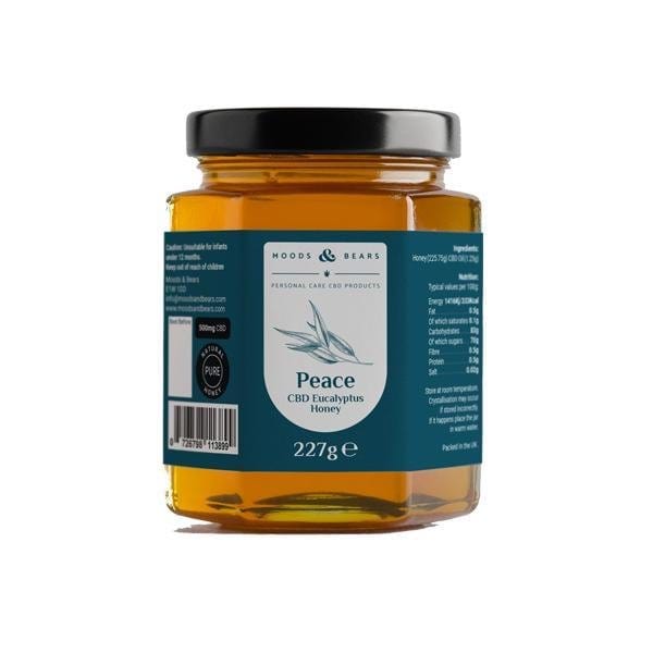 Moods and Bears 500mg CBD Natural Pure Honey 227g - Hemprove UK