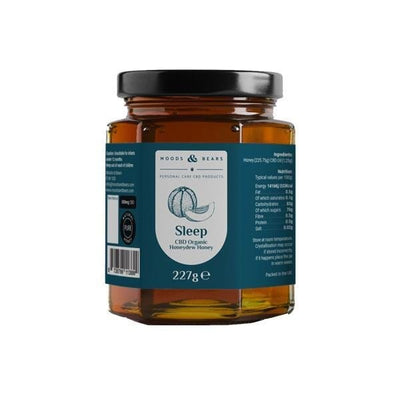 Moods and Bears 500mg CBD Natural Pure Honey 227g - Hemprove UK