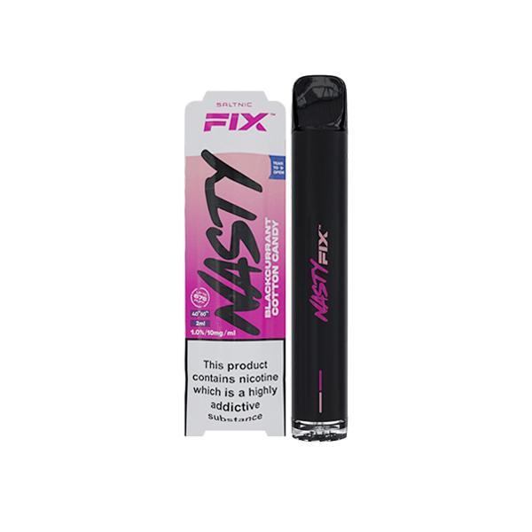Nasty Fix Vaping Products Blackcurrant Cotton Candy 20mg Nasty Fix Disposable Vape Pod 675 Puffs
