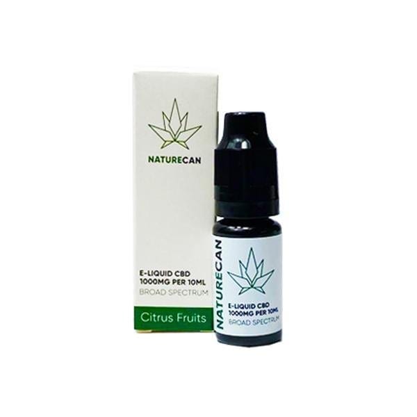 Naturecan CBD Products Citrus Fruits Naturecan 1000mg CBD E-Liquid 10ml (80VG/20PG)