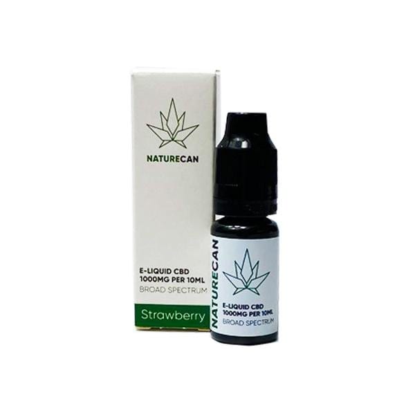 Naturecan CBD Products Strawberry Naturecan 1000mg CBD E-Liquid 10ml (80VG/20PG)