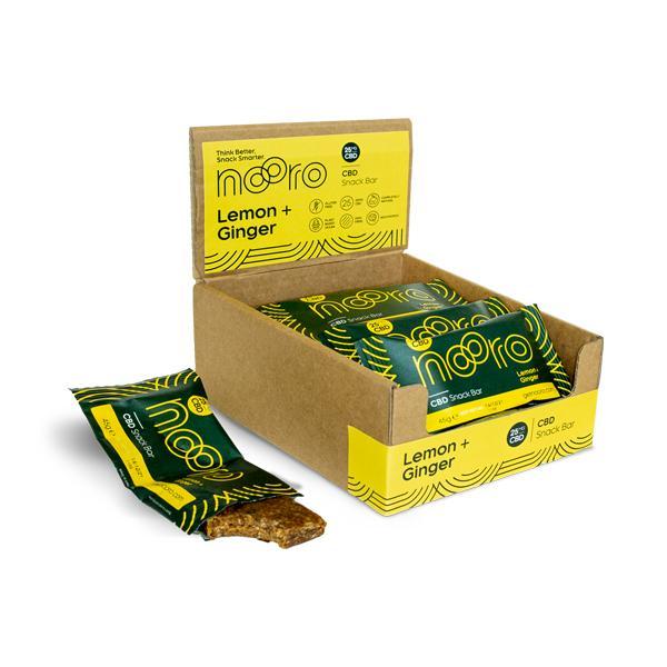 Nooro Bars CBD Products Nooro 25mg CBD Lemon & Ginger CBD Oat Bar - 45g