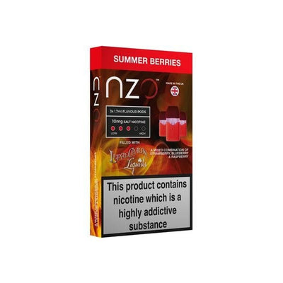 NZO Vaping Products Summer Berries NZO 10mg Leprechaun Liquids Nic Salt
