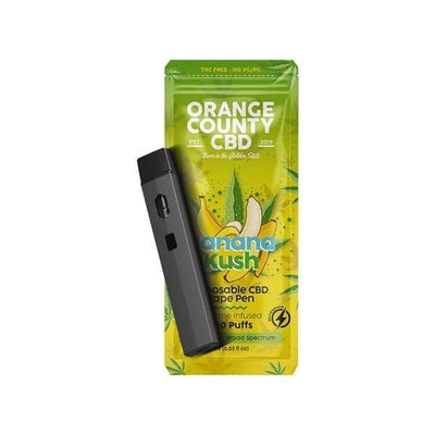 Orange County CBD Vaping Products Banana Kush Orange County CBD 600mg CBD Disposable Vape 1ml