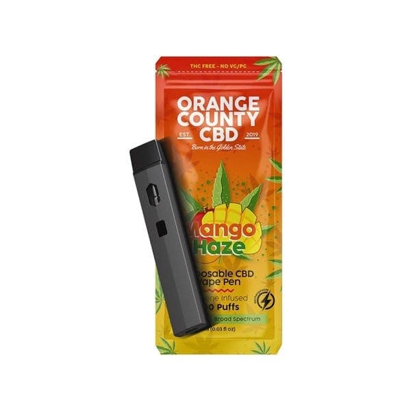 Orange County CBD Vaping Products Mango Haze Orange County CBD 600mg CBD Disposable Vape 1ml