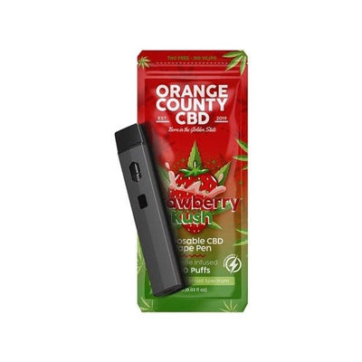 Orange County CBD Vaping Products Strawberry Kush Orange County CBD 600mg CBD Disposable Vape 1ml