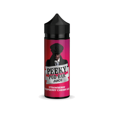 Peeky Blenders Vaping Products Strawberry Raspberry Cherry Ice Peeky Blenders Pod Bar Juice 100ml Shortfill 0mg (50VG/50PG)