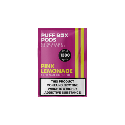 Puff Box Vaping Products Pink Lemonade 20mg Puff Box Refill Pods 2PCS 2ml