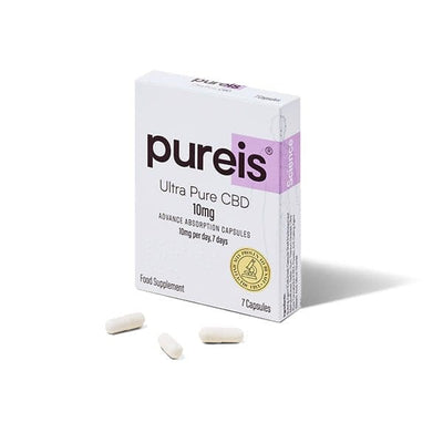 Pureis CBD Products Pureis® CBD 10mg CBD Ultra Pure Capsules x 7